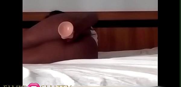  Girl from Mali fucking her pussy from behind